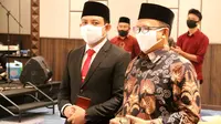 Pemkot Bengkulu meminta seluruh pelaku usaha ikut mensosialisasikan Perwal nomor 29 tahun 2020. (Liputan6.com/Yuliardi Hardjo)