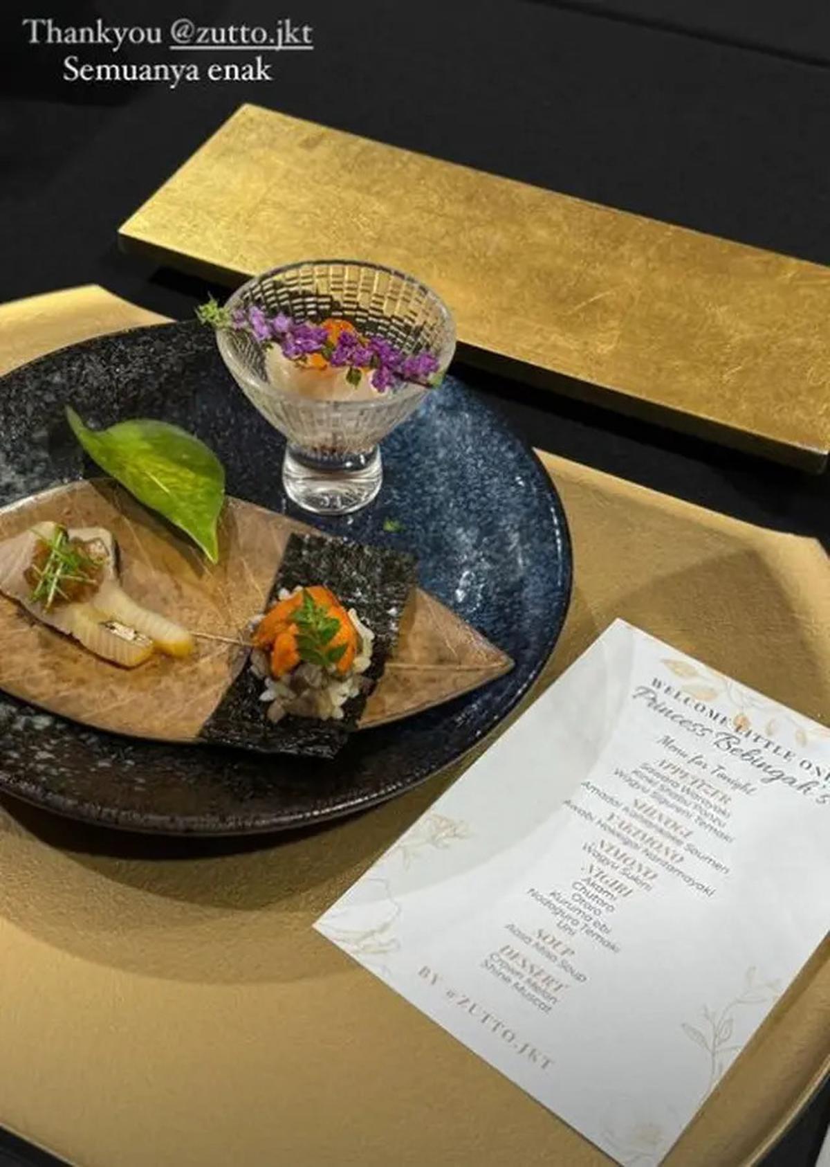Erina Gudono Pamer Makan Omakase di Rumah Sakit Pasca Melahirkan, Berapa Total Biayanya?