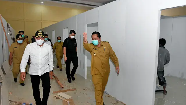 Gubernur Edy tinjau Gedung Karantina Medis dan Paramedis Penanganan COVID-19