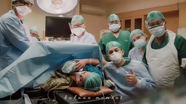 Persalinan istri Andrew Andika. (Foto: Bukaan Moment dari Instagram @andrewandika)