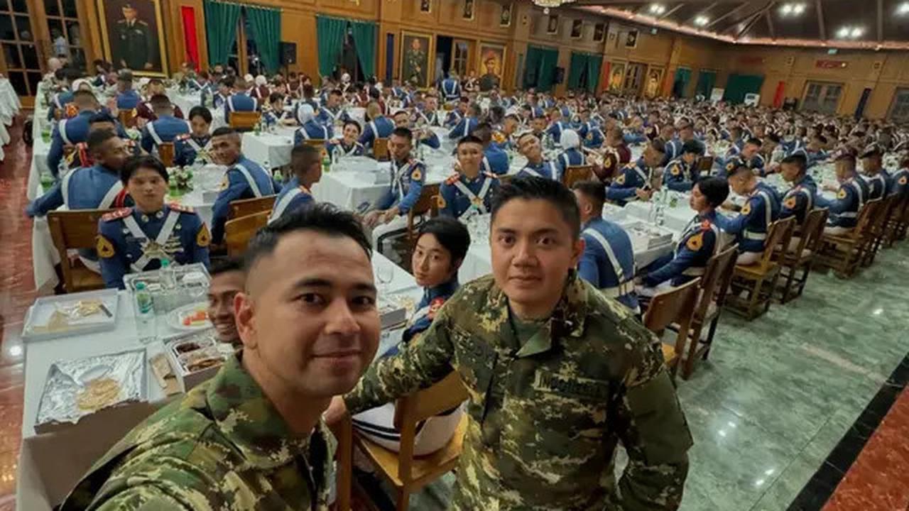 6 Potret Raffi Ahmad Retreat di Akmil Magelang Berseragam Komcad, Pose Bareng Prabowo dan Mayor Teddy