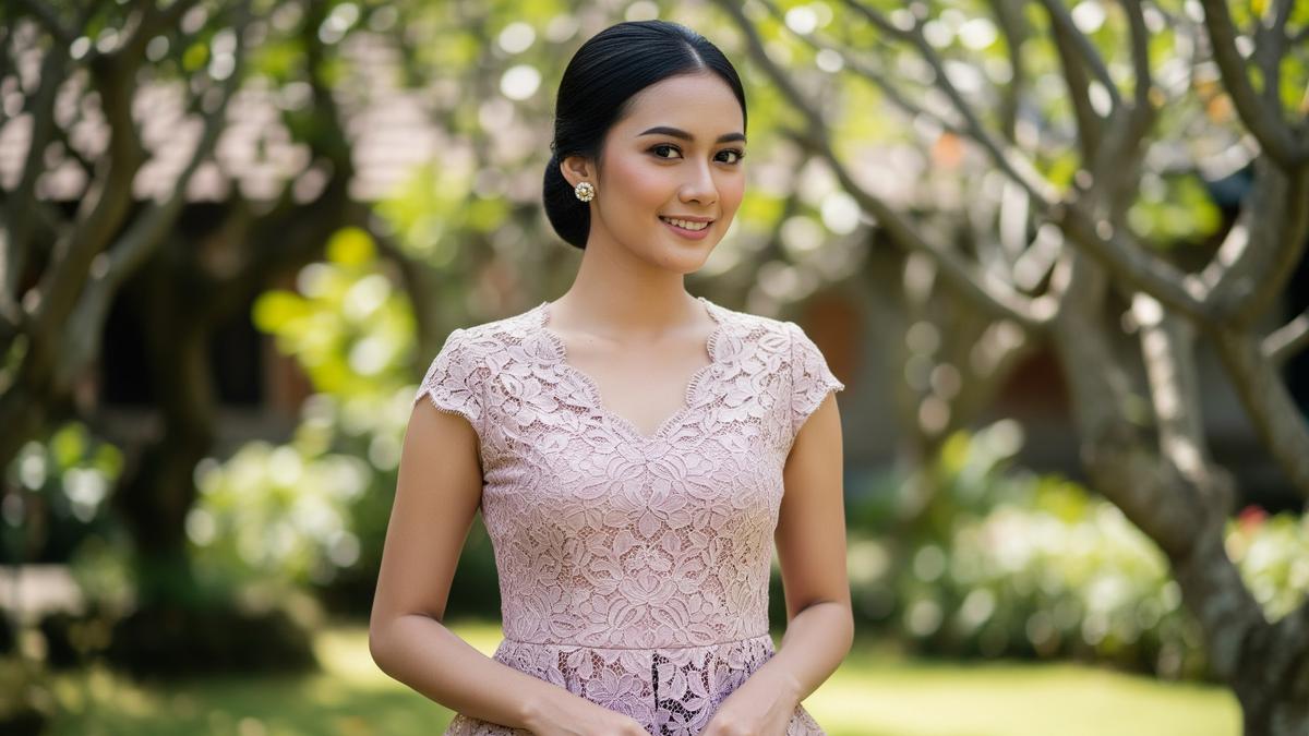 9 Model Atasan Brokat Peplum untuk Samarkan Perut, Tampil Anggun dan Percaya Diri