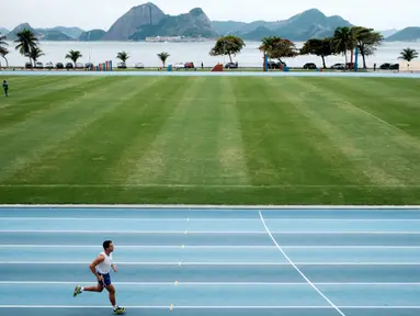 Suasana training center Tim Brasil jelang Olimpiade Rio 2016 di Brazilian Army Physical Education School (EsEFEx) Rio de Janeiro, Brasil, (19/7/2016). (AFP/Yasuyoshi Chiba)