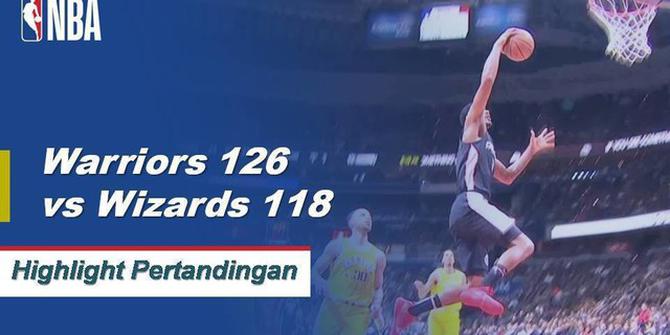 Cuplikan Hasil Pertandingan NBA : Warriors 126 vs Wizards118