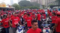 Bikers Kaos Merah Jadi Propagandis Demo di Malaysia