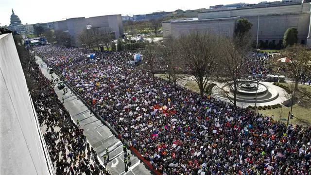 March for Our Lives: 1 Juta Pendukung Anti-Senjata Gelar Protes di Washington DC
