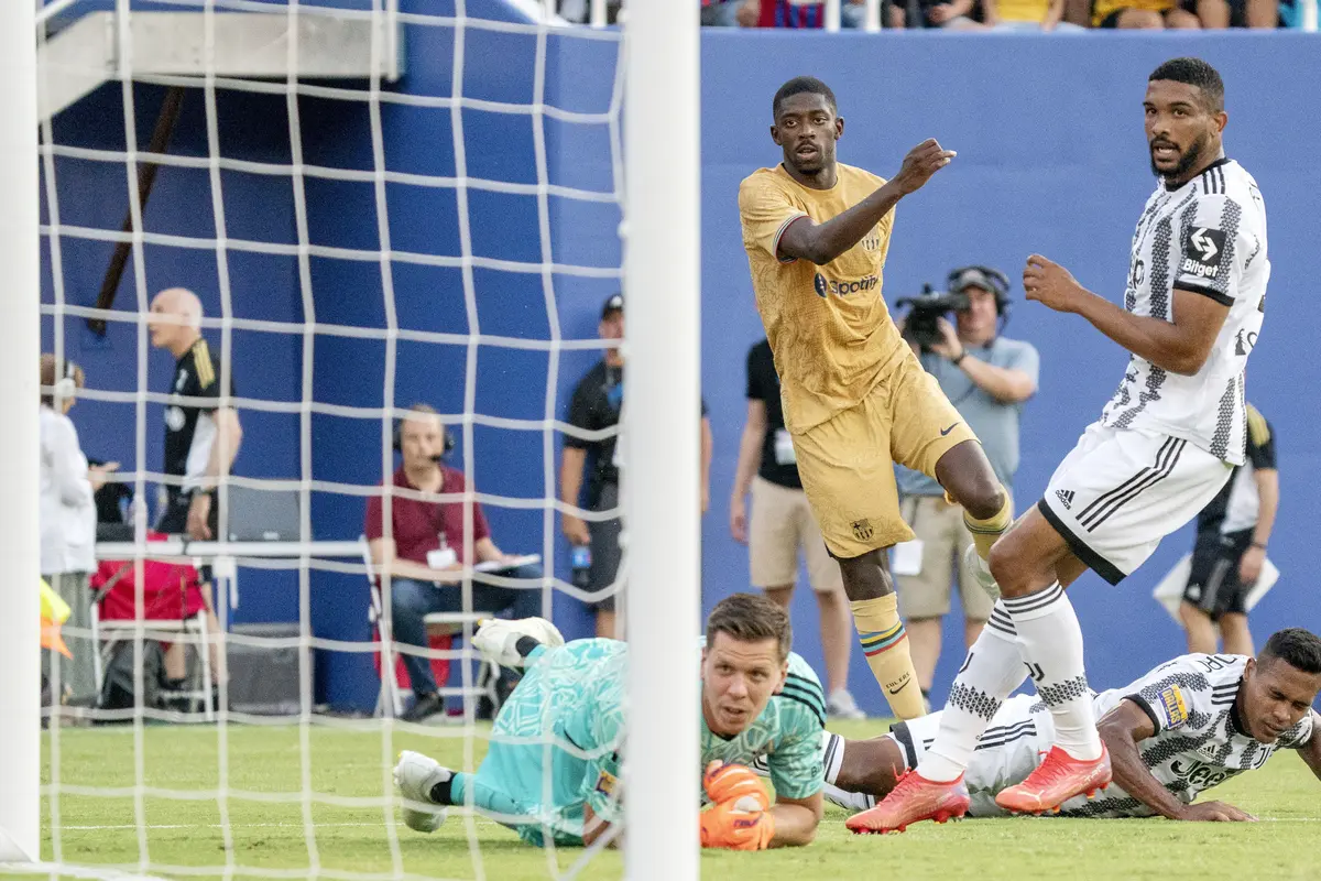 Foto: Panggung Ousmane Dembele dan Moise Kean, Barcelona dan Juventus Bermain Sama Kuat 2-2