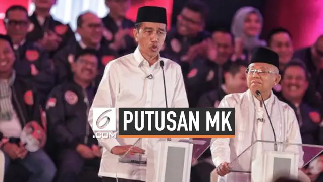 Jokowi-Ma'ruf menanggapi putusan Mahkamah Konstitusi yang menolak gugatan kubu Prabowo-Sandi. Ia meminta kepada rakyat Indonesia untuk bersatu setelah putusan MK.