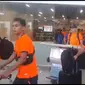 Punggawa timnas Piala Dunia U-17 Ekuador saat tiba di Bandara Juanda Surabaya. (Istimewa)