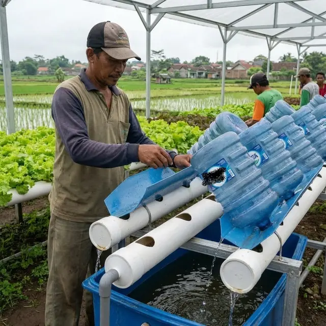 Galon untuk Wadah Hidroponik Anti Meluap