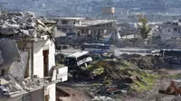 Meski Bus Dibakar Pemberontak, Warga Aleppo Akhirnya Dievakuasi (AFP)