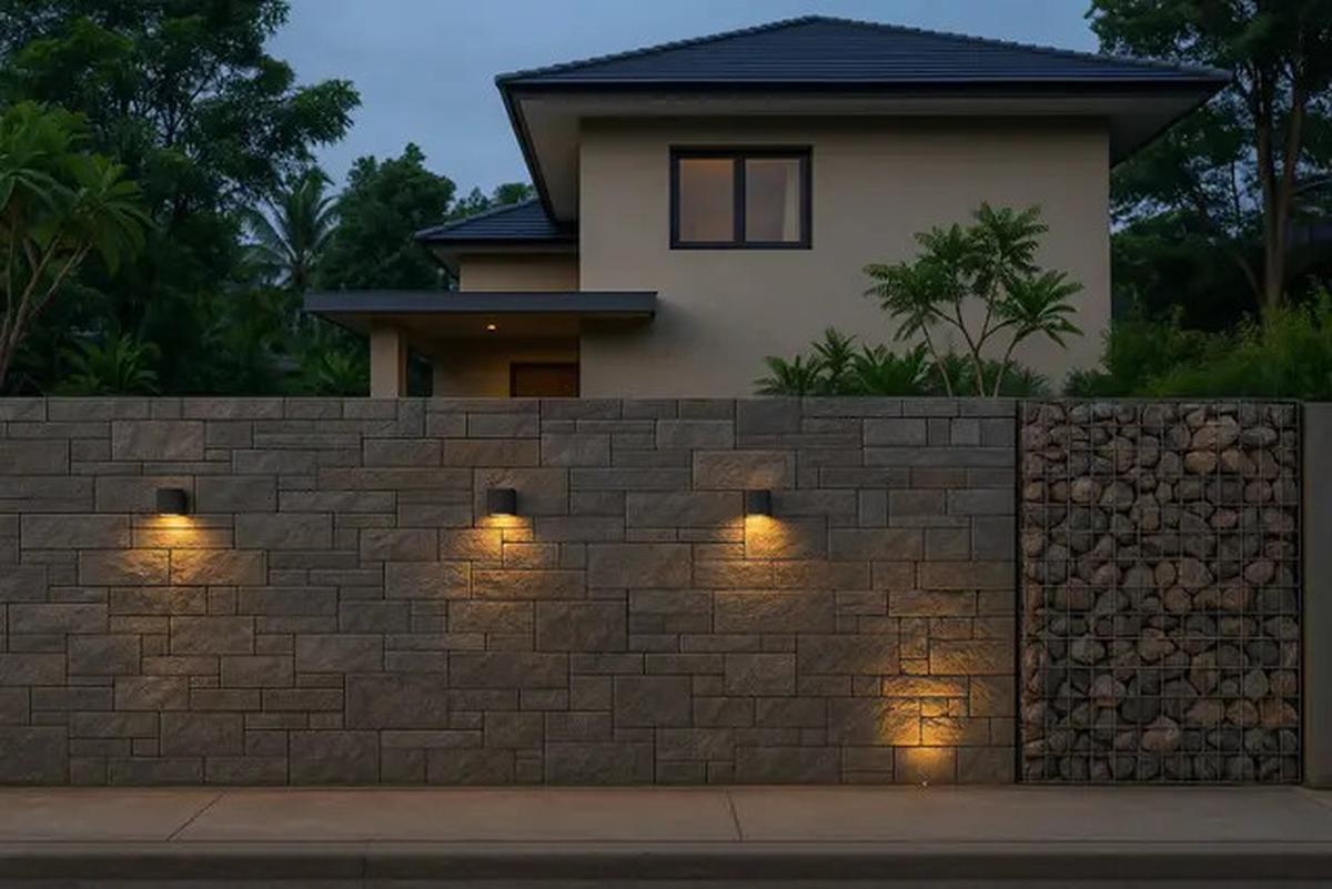 10 Model Pagar Tembok Tanpa Besi yang Lagi Hits, Bikin Tampilan Rumah Estetik dari Luar