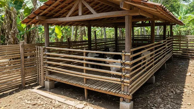 Trik Bikin Kandang Kambing Minimalis di Lahan Sempit