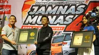 Mobilio Indonesia Community (Mobility) berhasil memecahkan Rekor Otomotif Indonesia (ROI) untuk kategori peserta Battle of Efficiency terbanyak dan Mobil MPV teririt. (ist)