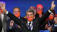 Joan Laporta kembali menjadi presiden Barcelona (AFP)