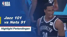 Donovan Mitchell mencetak 29 poin dan Rudy Gobert menambah 23 poin dan 16 rebound ketika Utah Jazz mengalahkan Brooklyn Nets di jalan, 101-91.