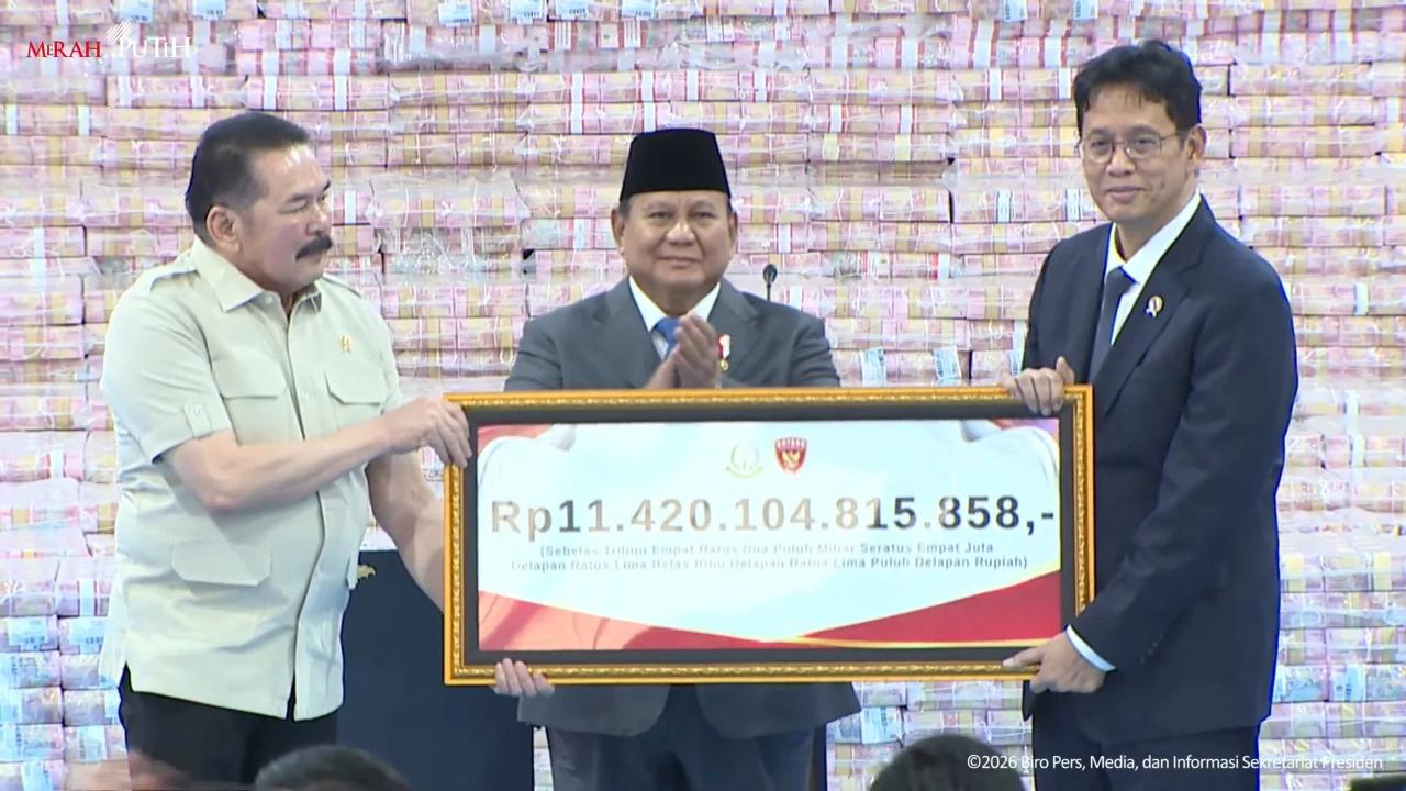 Fantastis! Rp11,4 Triliun dari Kejagung, Prabowo: Cukup untuk Perbaiki Puluhan Ribu Sekolah
