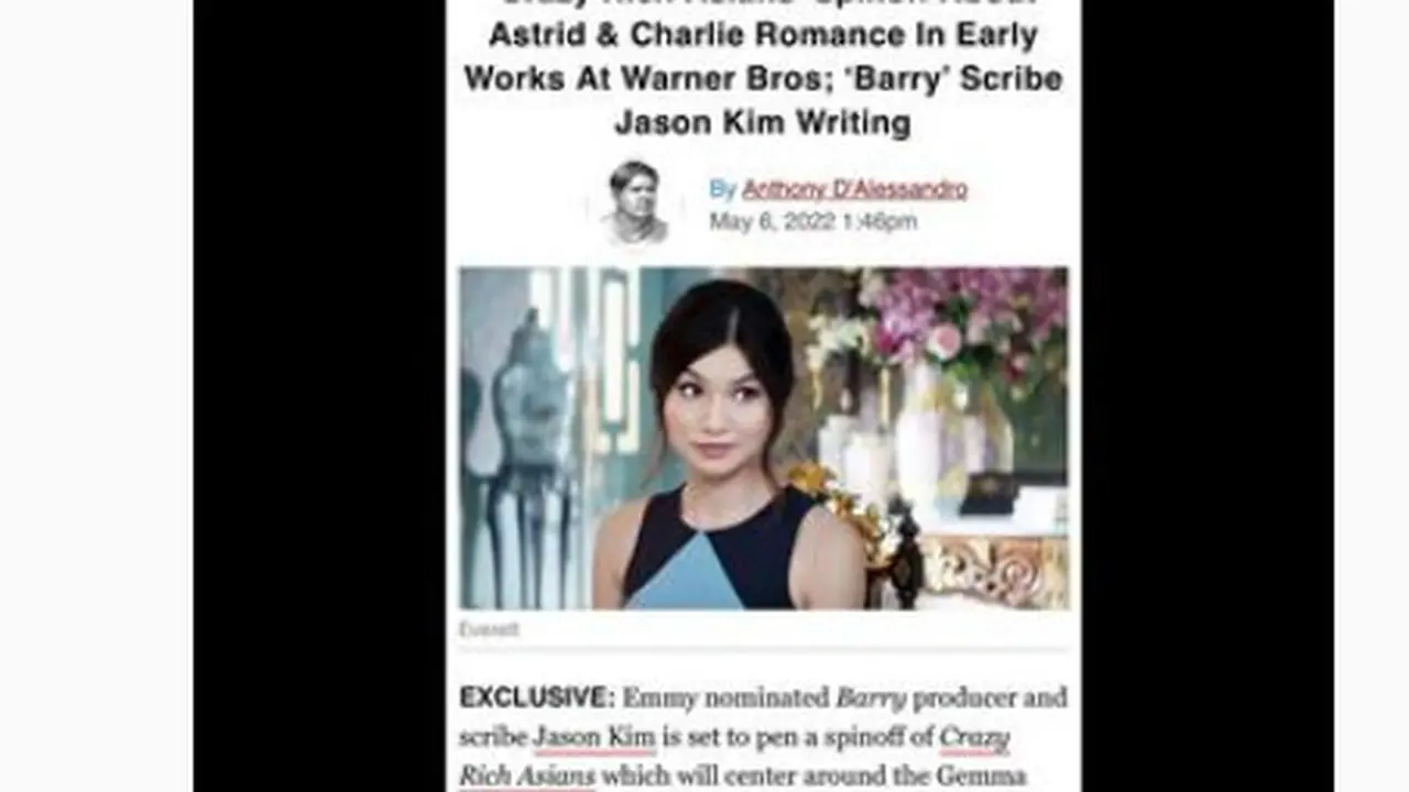 Spin off Crazy Rich Asians