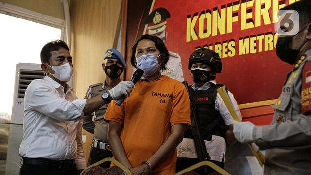 FOTO: Vokalis Deadsquad Dihadirkan saat Rilis Penyalahgunaan Narkoba