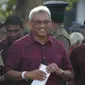 Gotabaya Rajapaksa, Eks Menhan Srilanka memenangkan pemilu dan menjadikannya seorang preside. (AP/ Eranga Jayawardena)