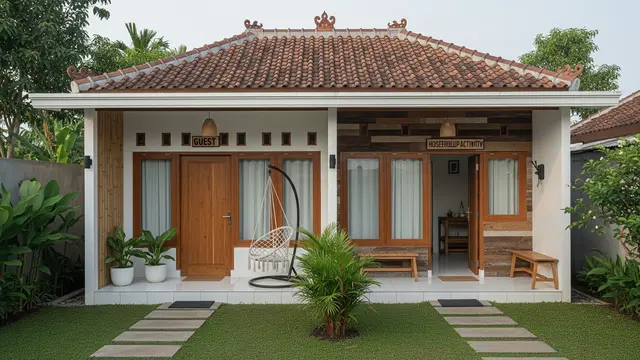 Rumah Desa Dua Akses dengan Jalur Terpisah