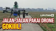 Kendaraan udara penumpang multirotor hybrid yang dikembangkan oleh sebuah perusahaan lokal melakukan penerbangan perdana pada Sabtu (25/12) pekan lalu.