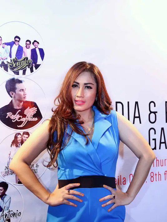 Ditemui dalam acara media dan partner gathering GP Records, Melinda mengaku gugup saat rekaman. Selain itu, ia sampai keluar keringat dingin. (Nurwahyunan/Bintang.com)