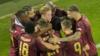 Kemenangan penting Belgia atas Rumania tak lepas dari pengaruh Kevin de Bruyne. Bintang Manchester City itu menjadi motor permainan De Rode Duivels saat menang dua gol tanpa balas atas Rumania. (AP Photo/Frank Augstein)
