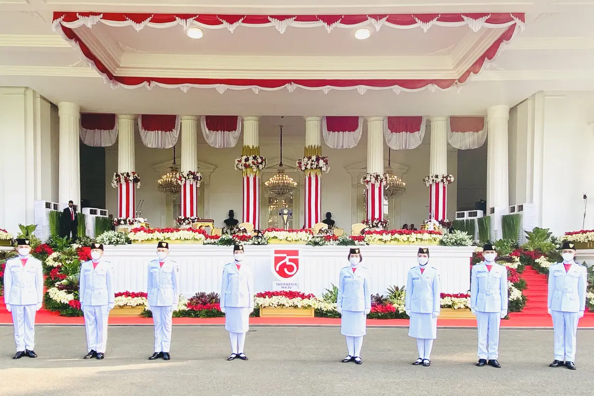 Inlah 8 Paskibra yang bertugas di Upacara 17 Agustus di Istana tahun ini (Lizsa Egeham/Liputan6.com)