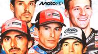 MotoGP - Ilustrasi Pembalap MotoGP 2025 (Bola.com/Adreanus Titus)