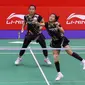 Ganda putri Indonesia Febriana Dwipuji Kusuma/Amallia Cahaya Pratiwi mengalahkan Go Pei Kee/Teoh Mei Xing dari Malaysia pada babak 32 besar Hong Kong Open 2024. Ana/Tiwi menang 21-10 dan 21-12 di Hong Kong Coliseum, Rabu, 11 September. (foto: PP PBSI)