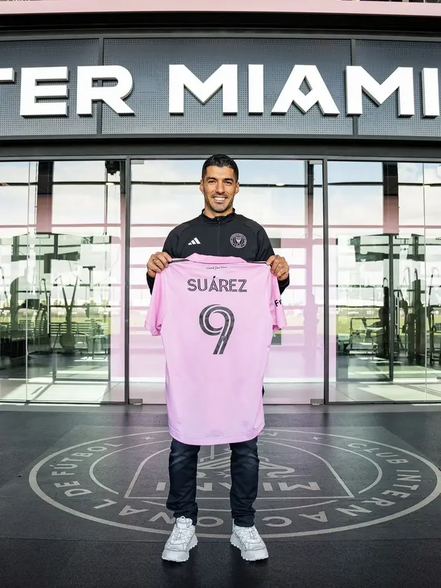 FOTO Luis Suarz Resmi Jadi Pemain Baru Inter Miami