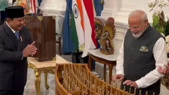 Presiden Prabowo Beri Angklung kepada Perdana Menteri India Narendra Modi, Momen Diplomasi Budaya