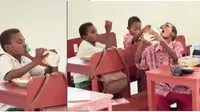 Cerita di Balik Viral Murid SD Papua Minum Air dari Botol Bekas Cuci Piring