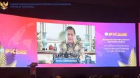 Menteri Koordinator Bidang Perekonomian Airlangga Hartarto dalam Indonesia Palm Oil Conference (IPOC) 2022 yang digelar secara hybrid di Nusa Dua Bali, Kamis (3/11/2022). Sumber ekon.go.id)