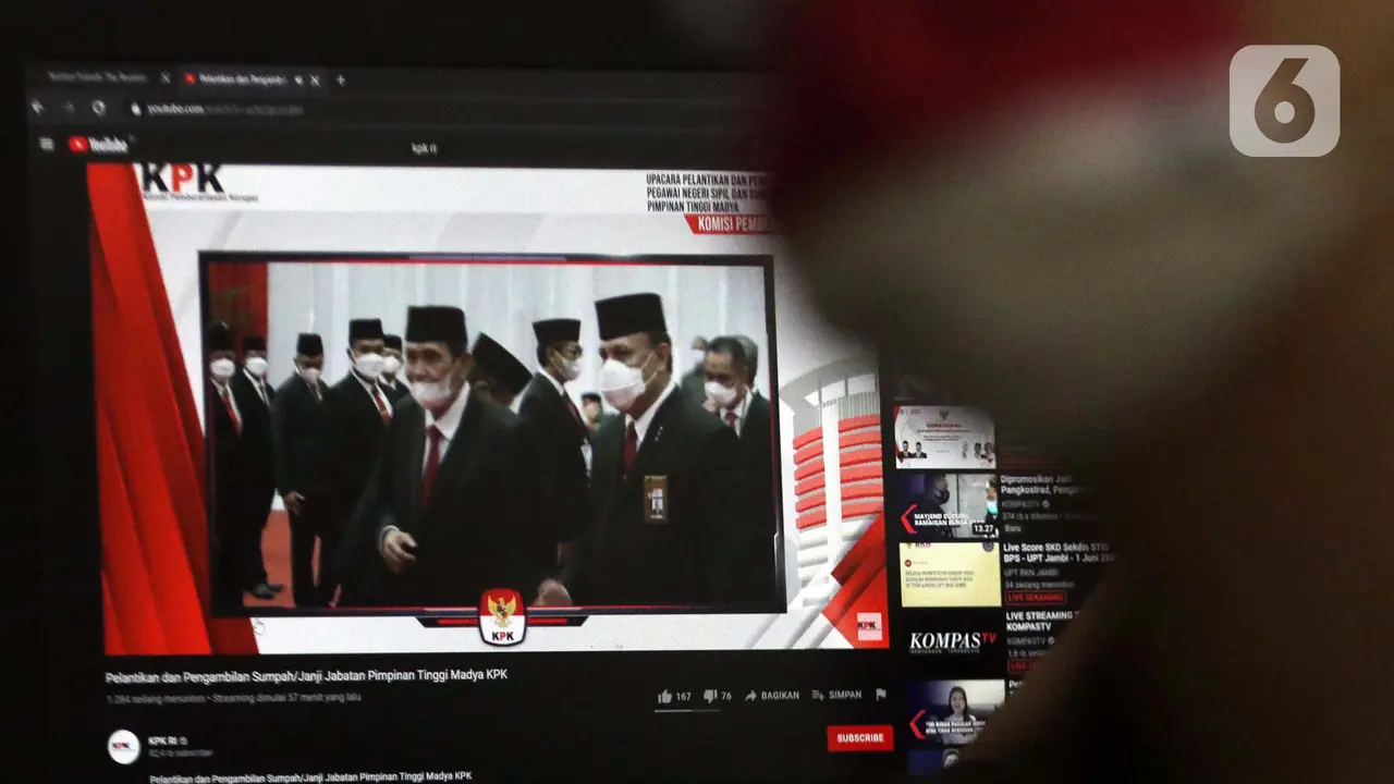 Pelantikan Pegawai KPK Jadi Aparatur Sipil Negara