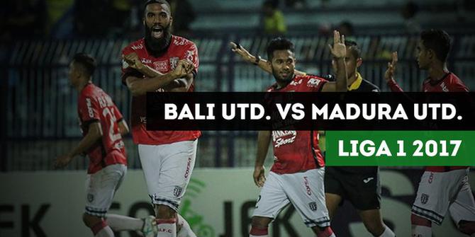 VIDEO: Highlights Liga 1 2017, Bali United vs Madura United 5-2