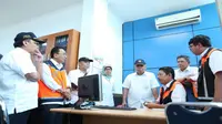  Menteri PUPR Basuki Hadimuljono melakukan inspeksi kesiapan jalur mudik Lebaran 2017