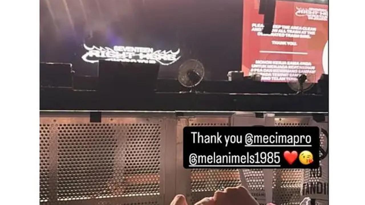 6 Potret Ayu Ting Ting dan Bilqis Nonton Konser SEVENTEEN, Senang Dapat Kursi Depan