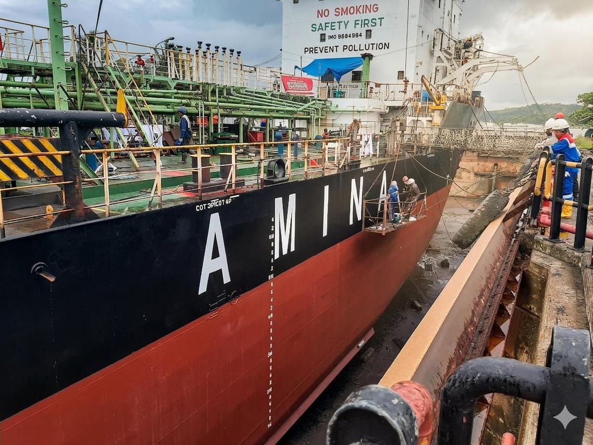 Proses Docking 12 Kapal Rampung . (Dok. Pertamina Patra Niaga).