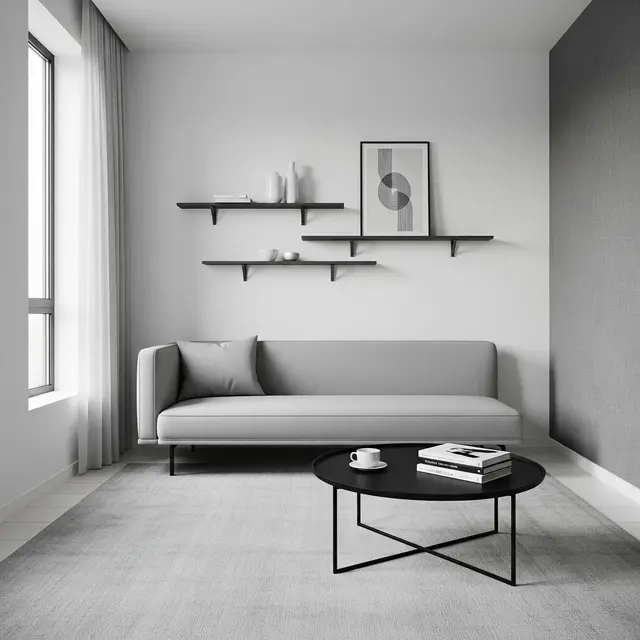Model Ruang Tamu Kecil Modern Simple Clean Look (AI)