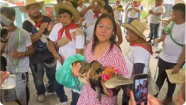 Walikota di Meksiko Nikahi Buaya Betina untuk Ritual Panen, Tradisi Selama 230 Tahun