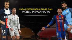 Berita video motion grafis koleksi mobil Cristiano Ronaldo dan pesepak bola dunia lainnya.