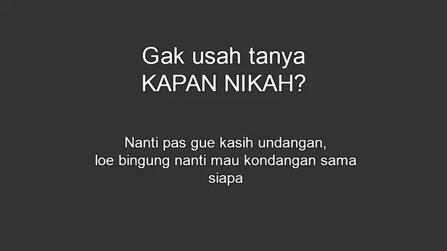 [Bintang] Sederet Meme Kapan Nikah yang Bikin Ngakak Sekaligus Menangis dalam Hati