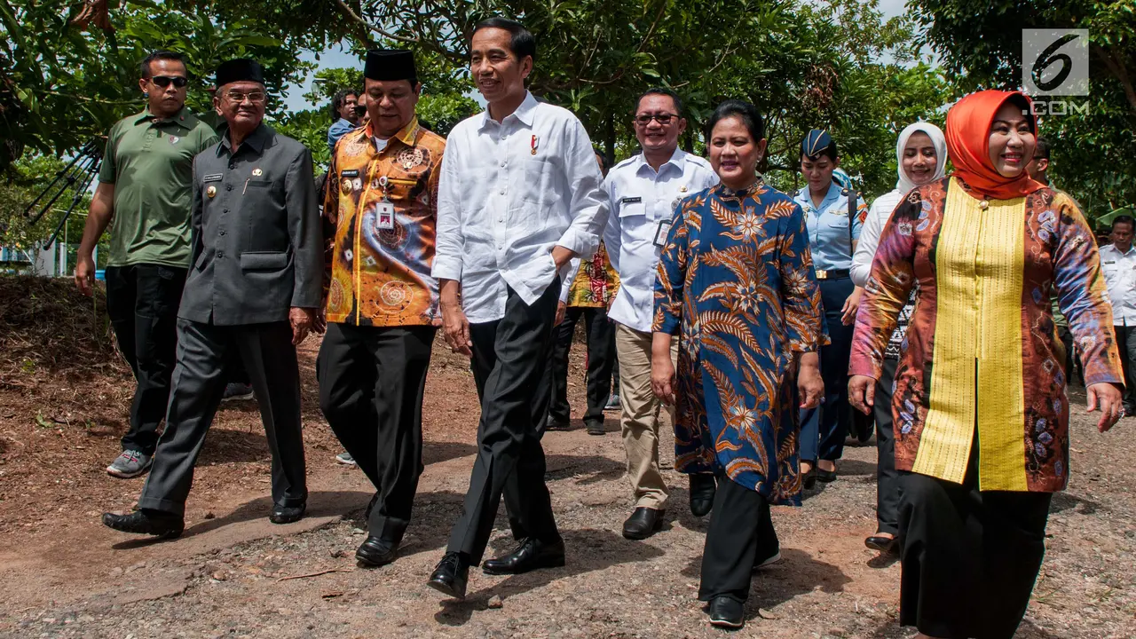 Jokowi Tinjau Program Padat Karya Tunai di Desa Pematang Panjang