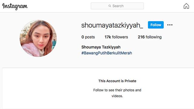 Shoumaya Tazkiyyah Mendadak Hapus Semua Foto di Instagram ...
