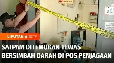 Seorang petugas keamanan di Surabaya, Jawa Timur, ditemukan tewas bersimbah darah di pos penjagaan Senin pagi. Penyebab kematian korban masih misteri.