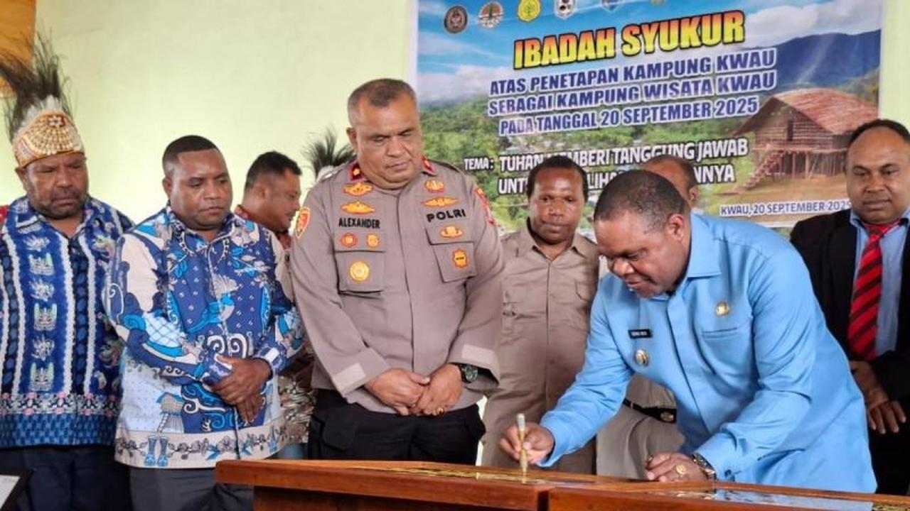 Kerugian Rp375 Miliar per Tahun! Bupati Manokwari Ajak Warga Kampung Wisata Kwau Cegah Tambang Ilegal