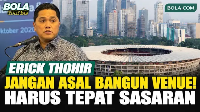 Erick Thohir Minta Pusat dan Daerah Sinkronkan Program Olahraga, Pembangunan Fasilitas Harus Sesuai Kebutuhan