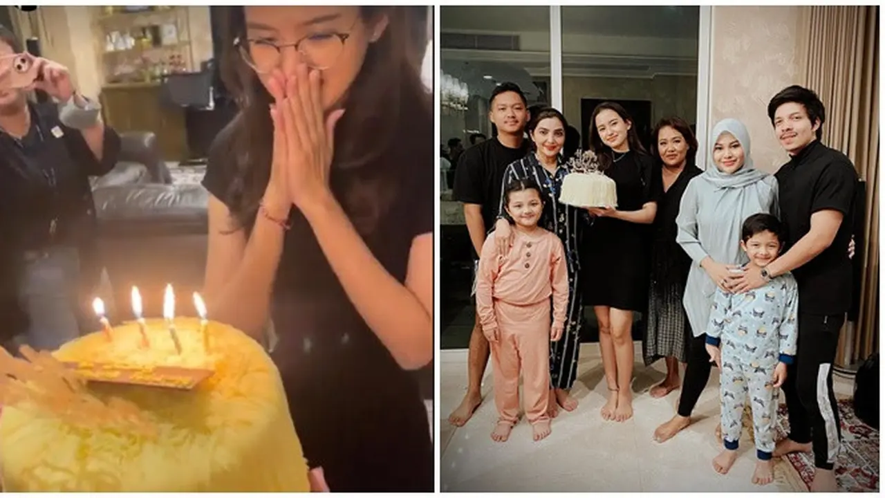 6 Momen Ulang Tahun Sarah Menzel, Dapat Kejutan dari Keluarga Azriel Hermansyah